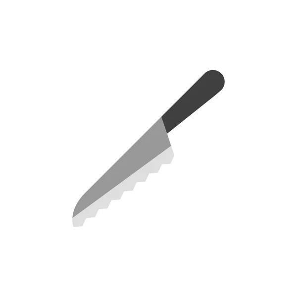 Плоский значок - хлібний ніж — стоковий вектор