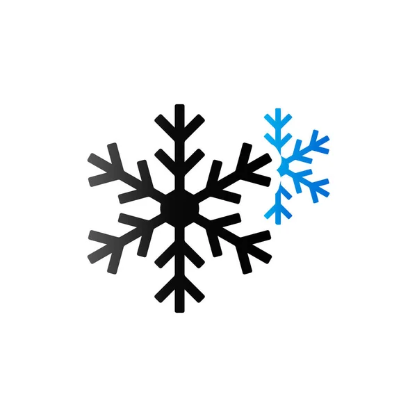 Duo τόνος εικονίδιο - νιφάδα χιονιού — Διανυσματικό Αρχείο