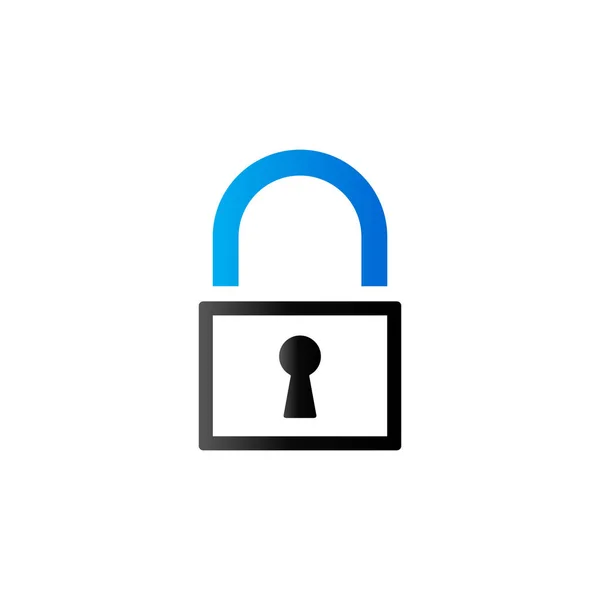 Padlock flat icon — Stock Vector