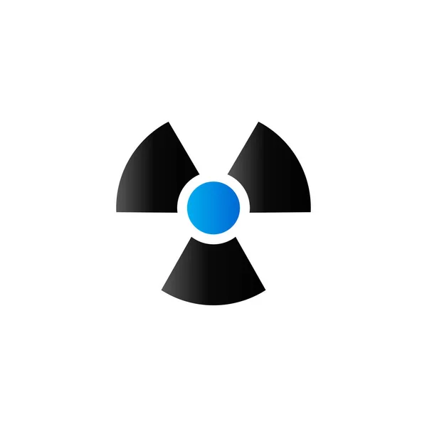 Duo tone icon - radioaktives Symbol — Stockvektor