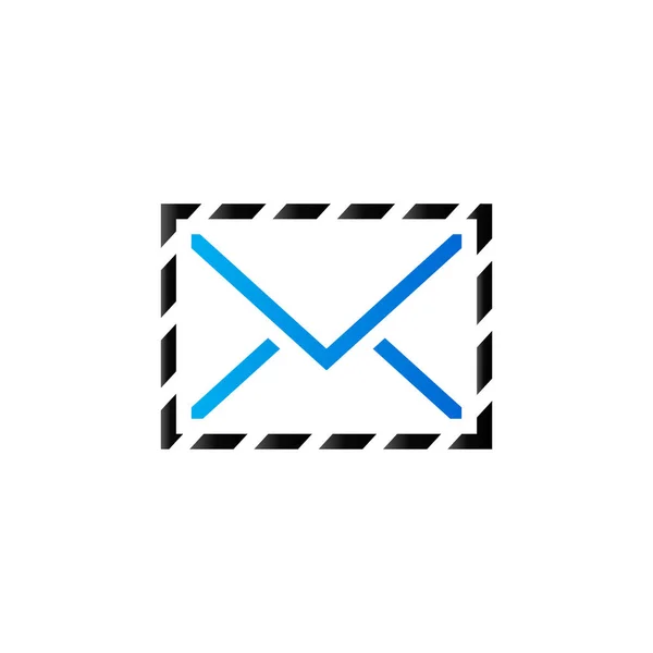 Ploché ikony e-mailu — Stockový vektor