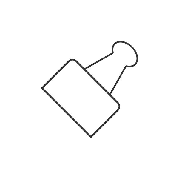 Overzicht icon - Binder clip — Stockvector