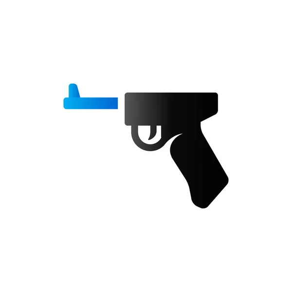 Icona pistola braccio in duo tono colore . — Vettoriale Stock