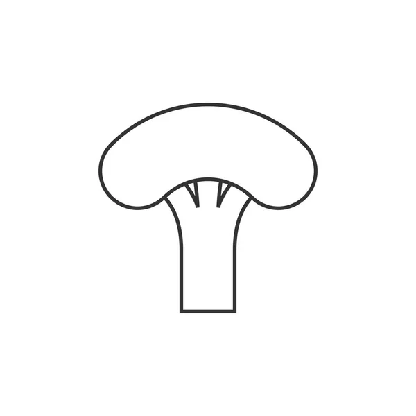 Icono del esquema - Brócoli — Archivo Imágenes Vectoriales