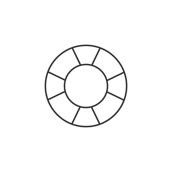 Overzicht icon - Ring boei — Stockvector