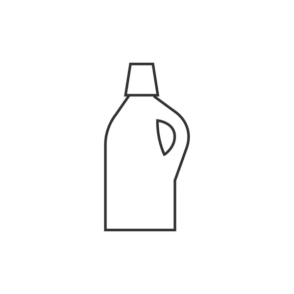 Ícone de contorno - Garrafa de detergente — Vetor de Stock