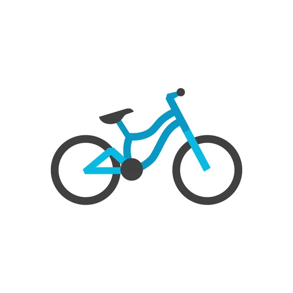 Icono plano - bicicleta de montaña — Vector de stock