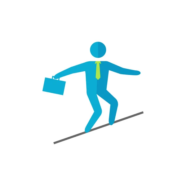 Businessman défi icône — Image vectorielle