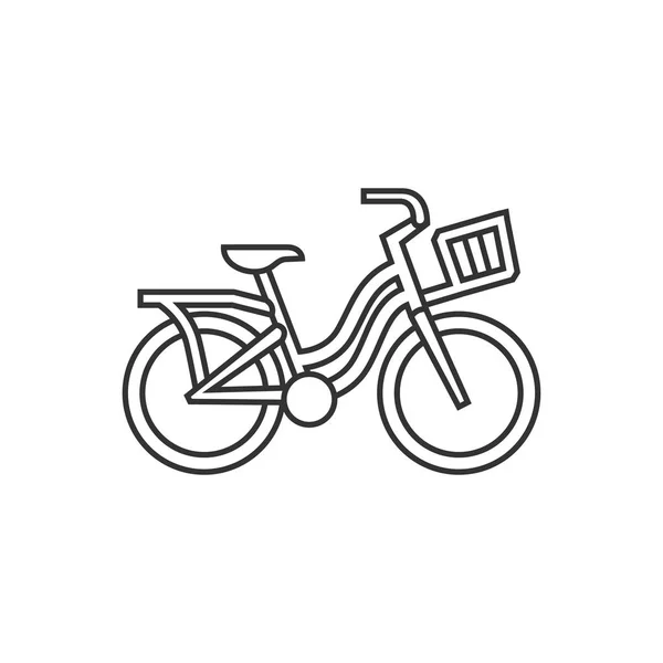 Контурна піктограма - Міський велосипед — стоковий вектор