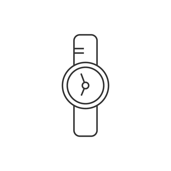 Значок контура - наручные часы — стоковый вектор