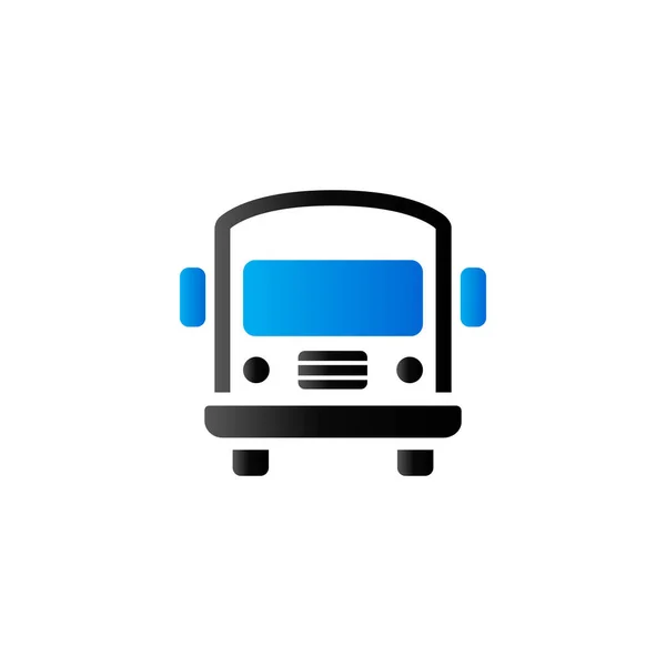 Pictogram schoolbus — Stockvector