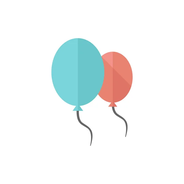 Icône plate - Ballon — Image vectorielle