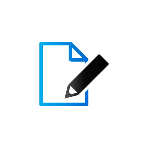 Duo Tone Icon - Document bewerken — Stockvector