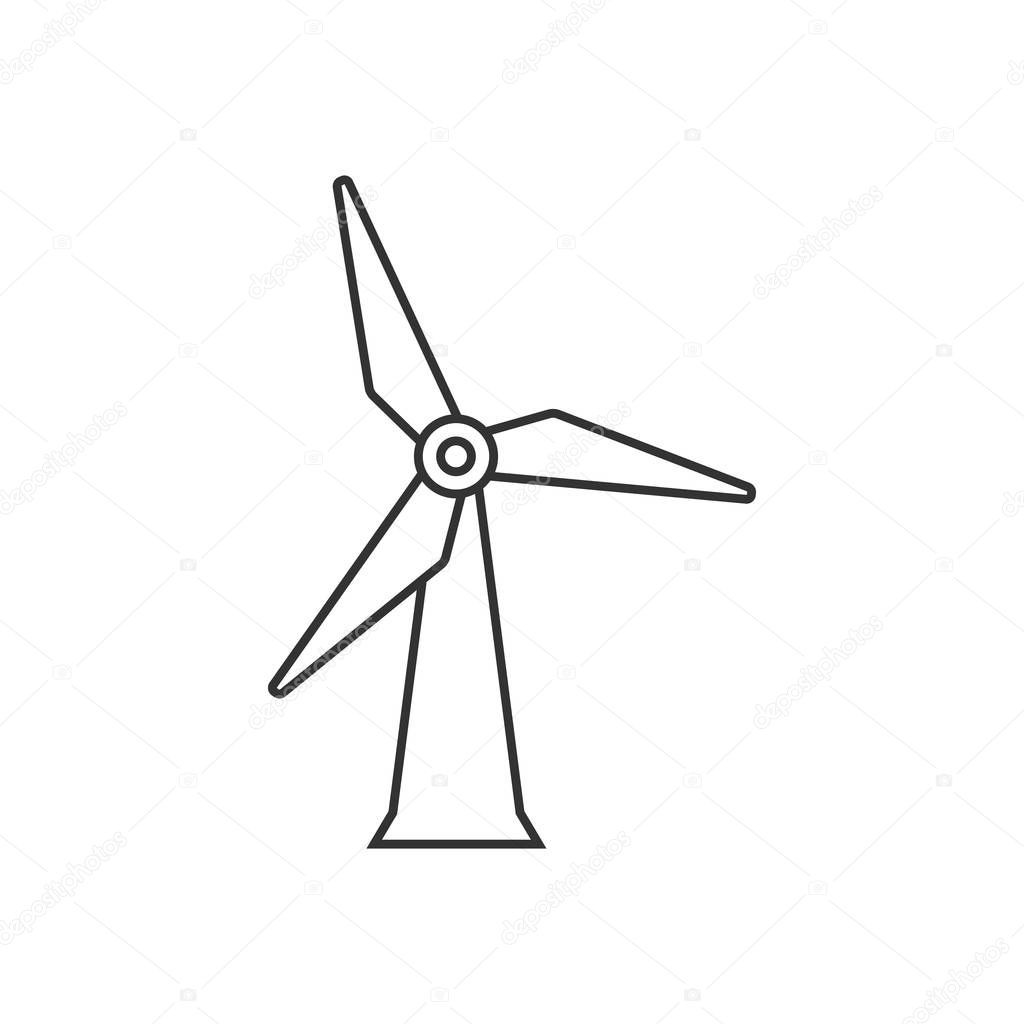 Outline icon - Wind turbine