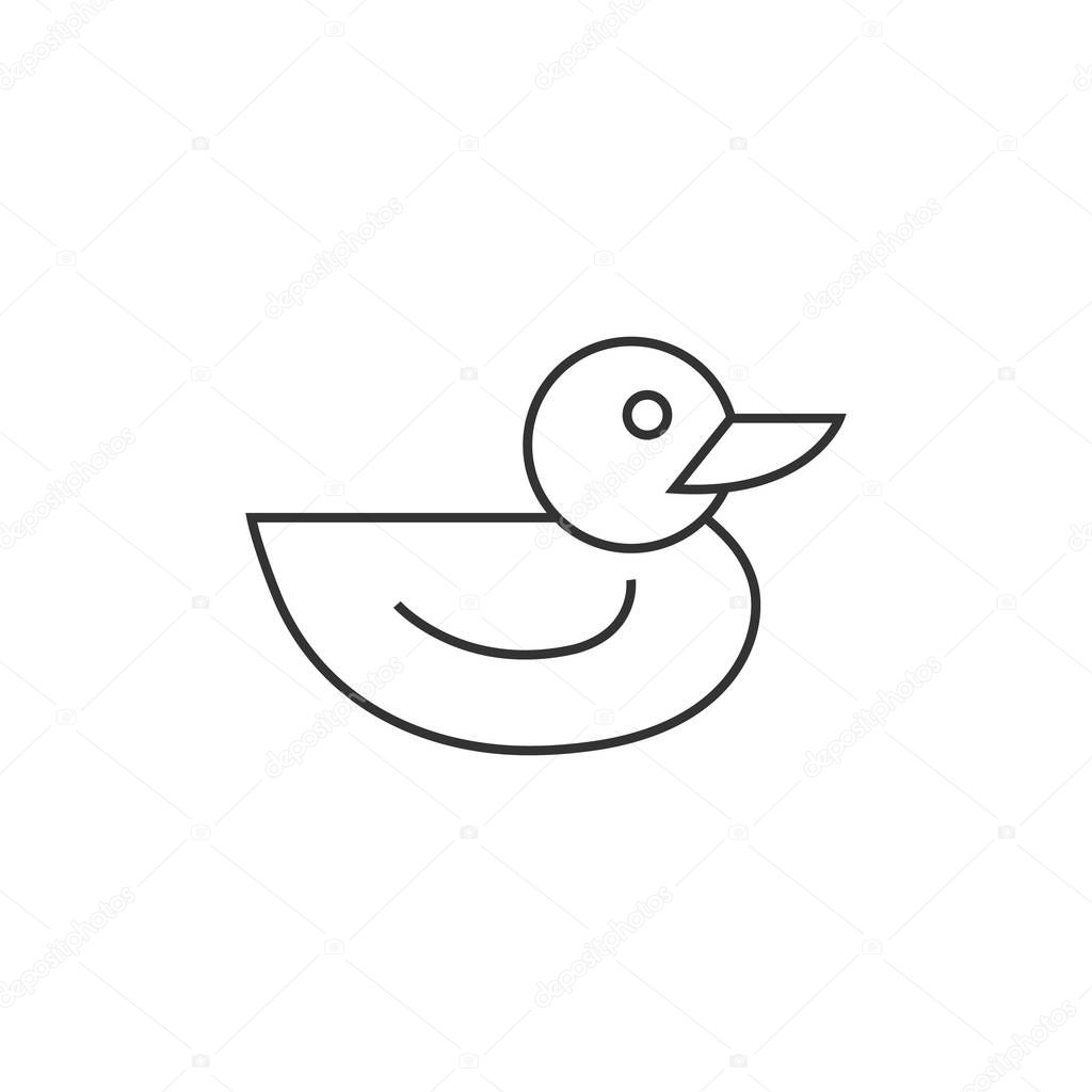 Outline icon - Rubber duck