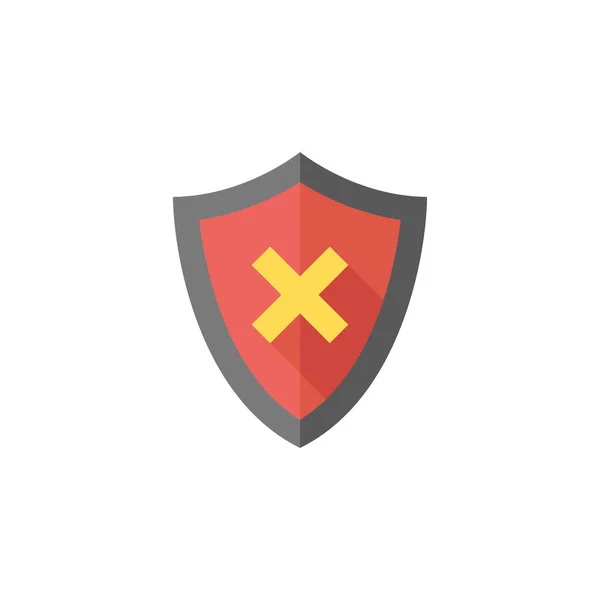 Platte icon - Shield — Stockvector