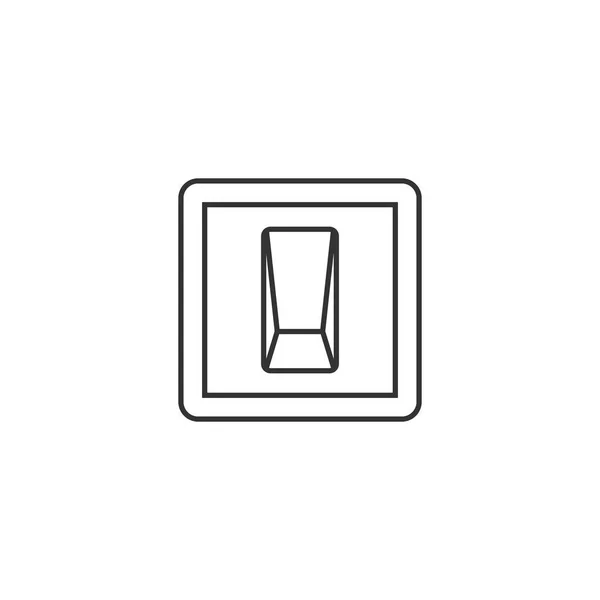 Icona contorno - Interruttore elettrico — Vettoriale Stock