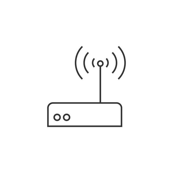 Icône de contour - Routeur internet — Image vectorielle