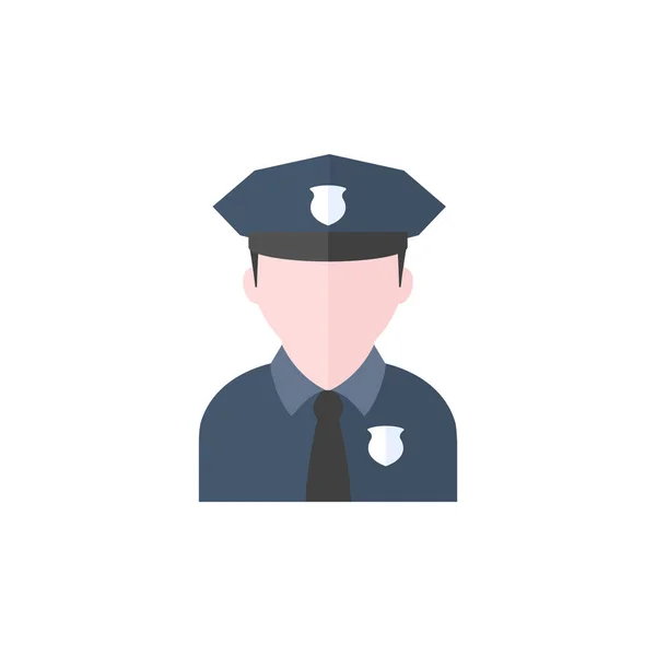 Поліція аватара значок — стоковий вектор