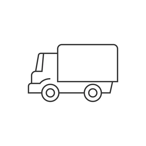 Περίγραμμα εικονίδιο - φορτηγό — Διανυσματικό Αρχείο