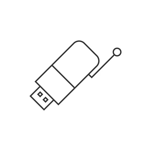 Icône contour - Récepteur sans fil — Image vectorielle