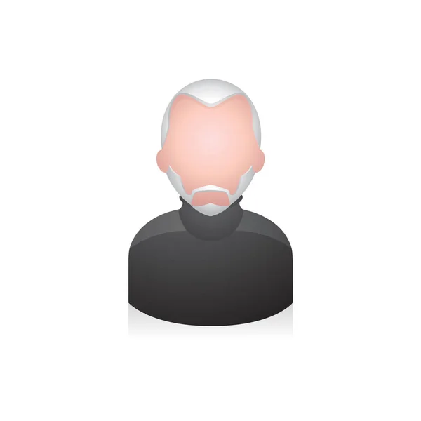 Senior man avatar — Stock Vector