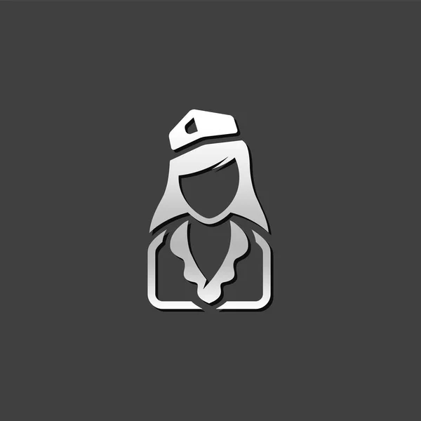 Stewardess avatar icon — Stockvektor