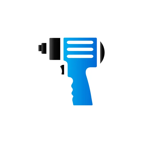 Electric Screwdriver flat icon — Stock Vector
