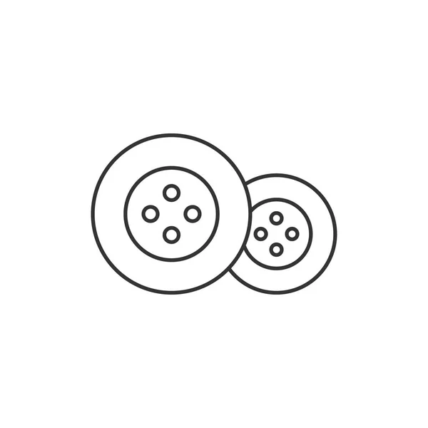 Outline icon - Button — Stock Vector