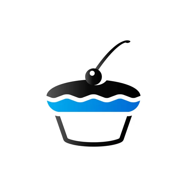 Duo tone icon - Kuchen — Stockvektor