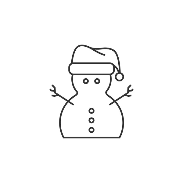 Projeto do ícone de boneco de neve — Vetor de Stock