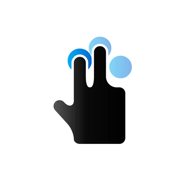 Duet ikona tonu - gest — Wektor stockowy