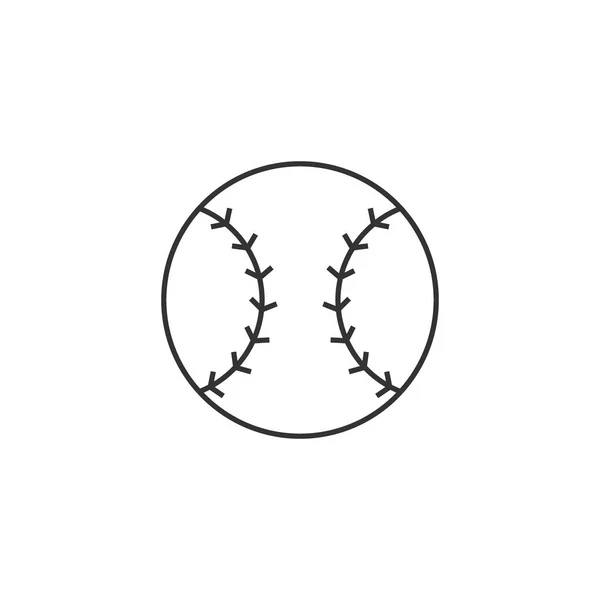 Icono del esquema - Béisbol — Vector de stock