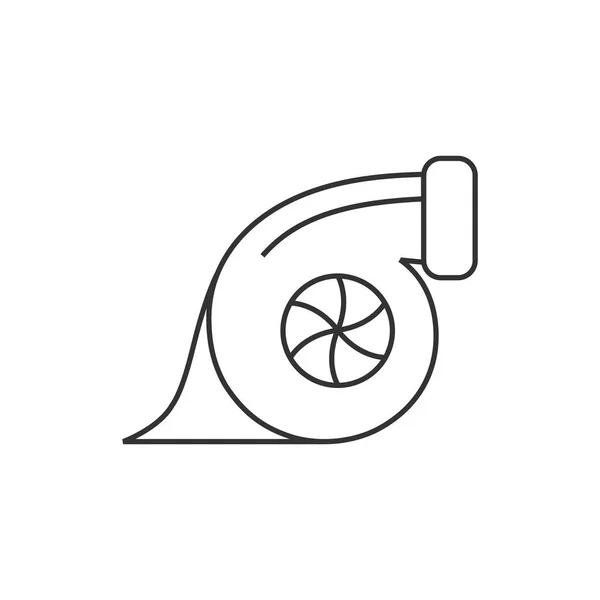 Overzicht icon - Turbo lader — Stockvector