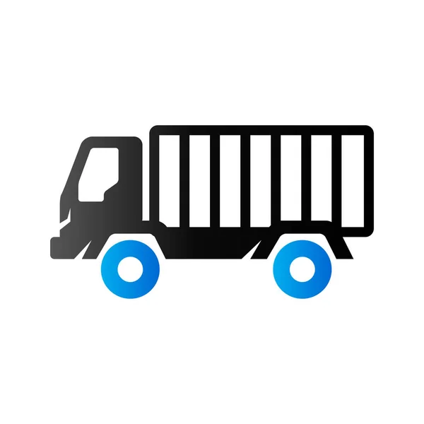 Icône de ton duo - Camion — Image vectorielle