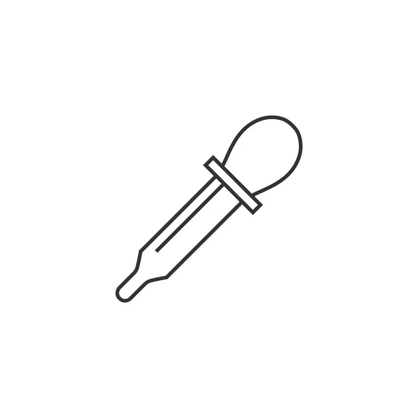 Icône de contour - Pipette — Image vectorielle