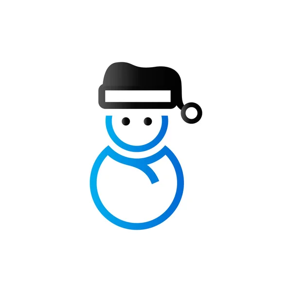 Ontwerp van sneeuwpop pictogram — Stockvector