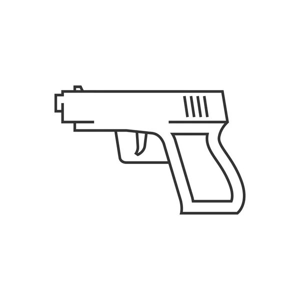 Overzicht icon - Arm pistool — Stockvector