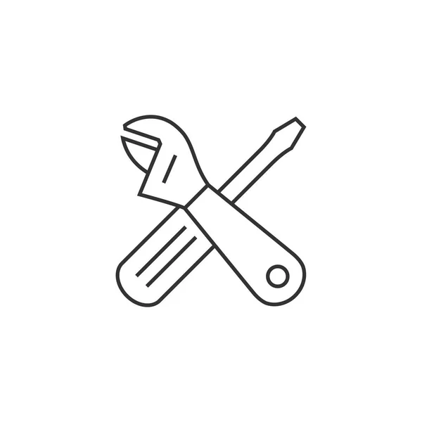 Mechanic tools icon — Stock Vector