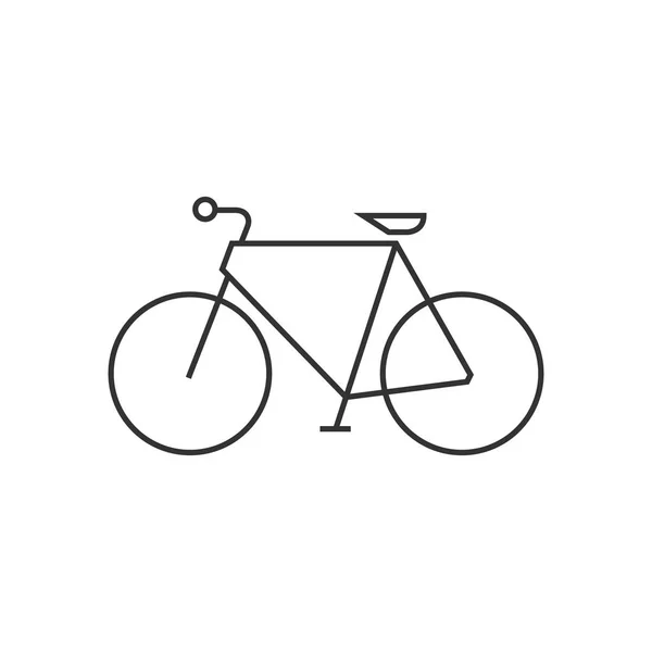 Icono del esquema - Bicicleta de carretera — Vector de stock