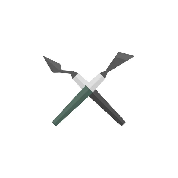 Flat icon - Painting spatula — Stock Vector