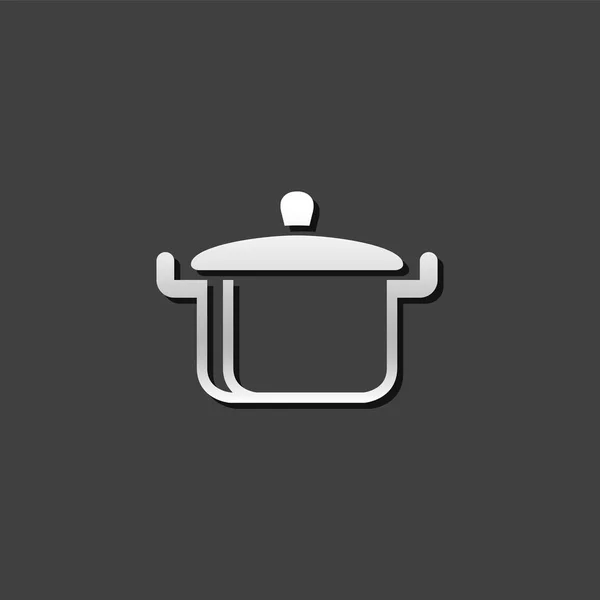 Icône casserole de cuisson — Image vectorielle