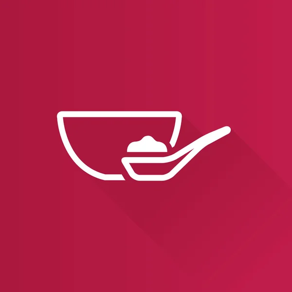 Metro Icon - Porridge bowl — Stock Vector