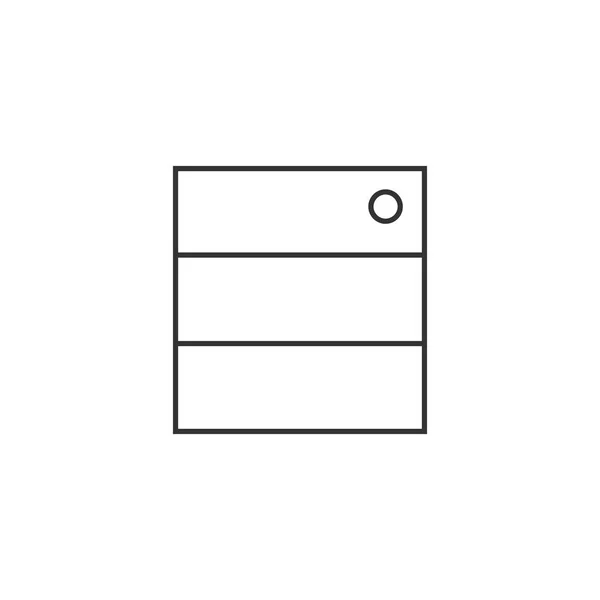 Icône de contour - Base de données — Image vectorielle