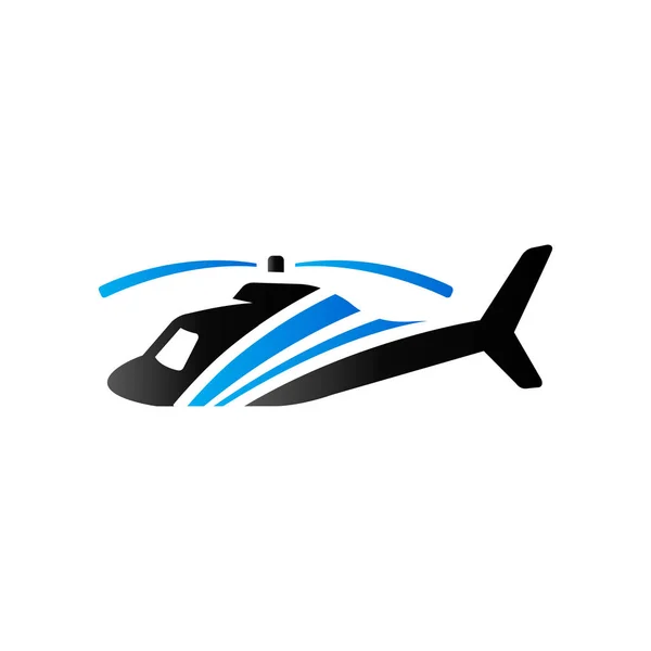 Тонкая икона - Вертолет — стоковый вектор