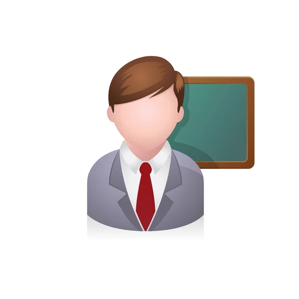 Icône avatar enseignant — Image vectorielle