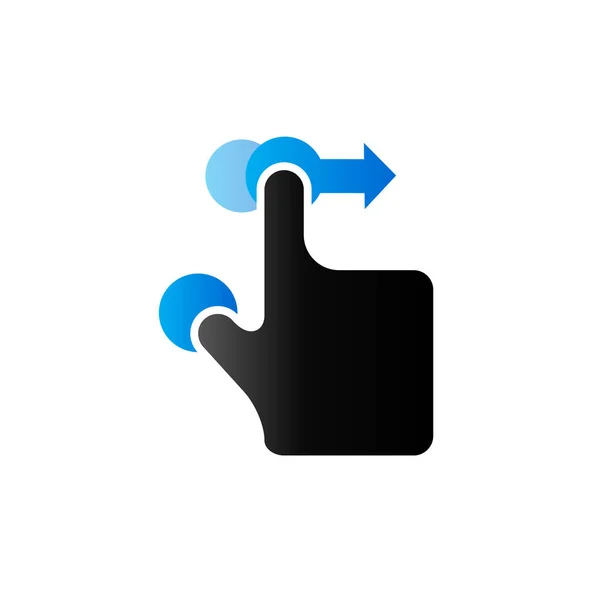 Duo Tone ikonen - gest — Stock vektor