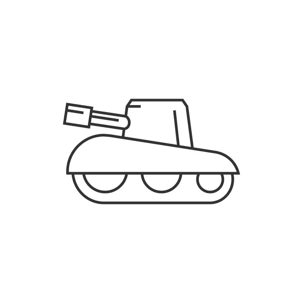 Icono del esquema - Tanque — Archivo Imágenes Vectoriales