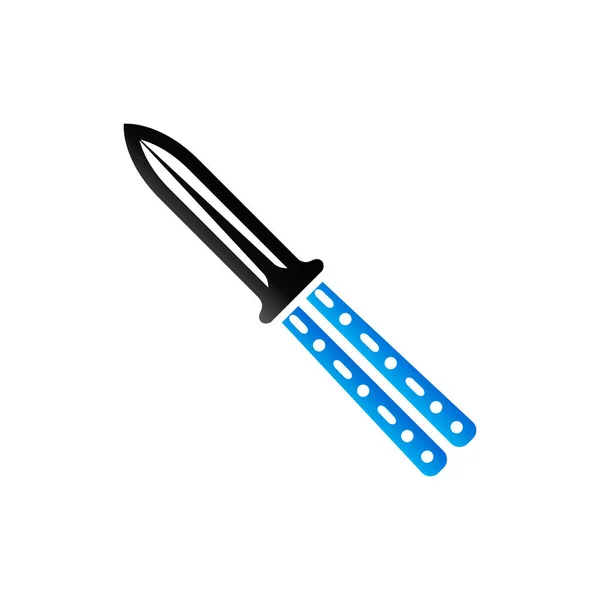 Duo Tone ikona - nůž — Stockový vektor