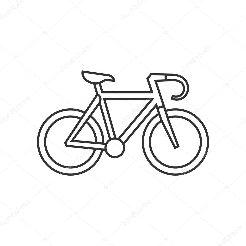 Outline icon - Road bicycle